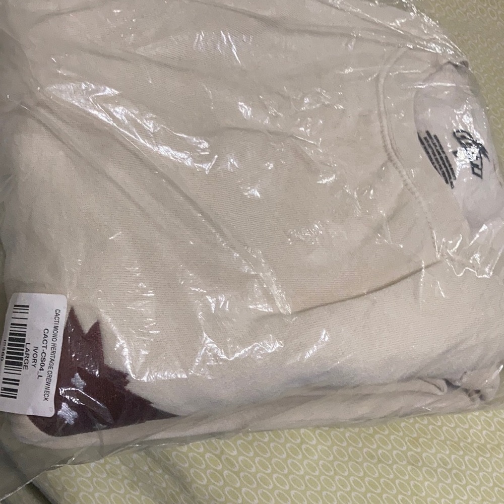 Cacti Travis Scott drop ivory crewneck